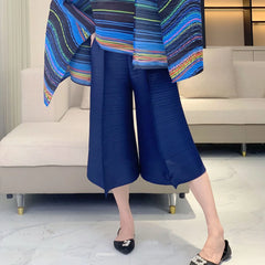 Casual Luxury Plissé Trousers