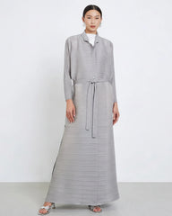 Premium Long Pleated Coat