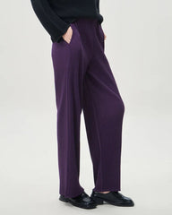 Premium Plissé Wide-Leg Trousers