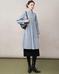 Travel Pleats Longline Jacket