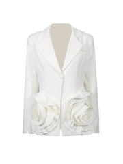 Luxury 3D Floral Blazer