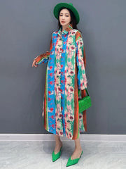HEYFANCYSTYLE Floral Fusion Blouse Dress