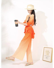 Luxe Pleated Cocktail Pants Suit