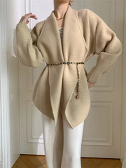 Luxury Thick Double-Knit Cardigan