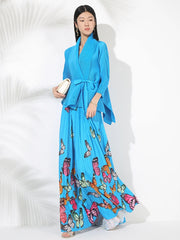 Truly Pleated Maxi Skirt & Cardigan Set - Luxury