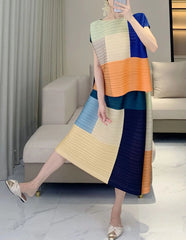 Elegant Pleats Skirt & Top Set