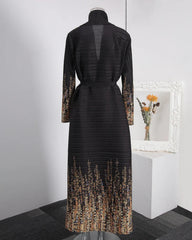 Luxe Plissé Longline Cardigan
