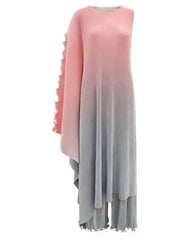 Asymmetric Pleated Trouser Set