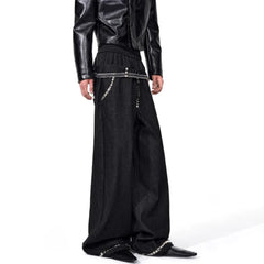 Men's Luxury Drawstring Studded Pants