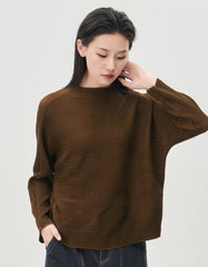 Luxury Relaxed-Fit Pleated Top