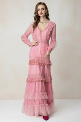 Couture Tiered Ruffle Dress