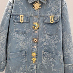 Luxury Denim Oversized Jacket