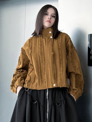 Avant-Garde Oversized Ruffled Top