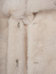 Women's Long Coat Faux Fur Collar & Cuffs