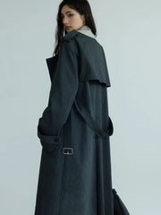 Luxury Oversized Two-Tone Trench Coat
