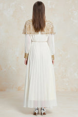 Luxury Plissé Embellished Dress