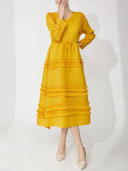 Premium Pleated Stretchy Dress