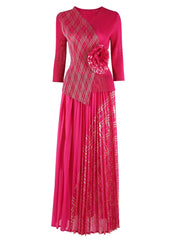 Luxury Petite Pleated Skirt Set