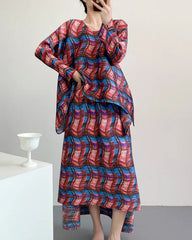 Luxury Essential Pleats Skirt Set