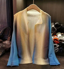 Unique Luxury Pleated Cardigan