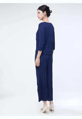 Petite Elegance Pleated 2-Piece