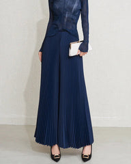 Luxury Pleated Palazzo Pants