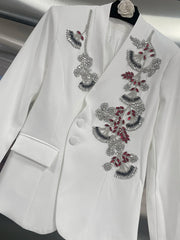 Exquisite Crystal & Beaded Blazer