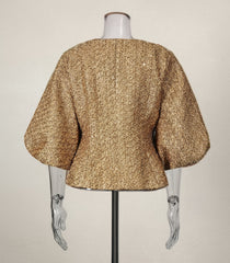 Luxury Tweed Peplum Jacket