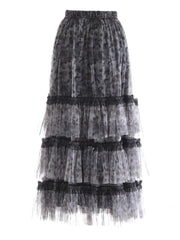 New Couture Tulle Midi Skirt