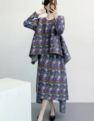 Luxury Essential Pleats Skirt Set