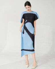 Elegant Kaftan Plisse Dress