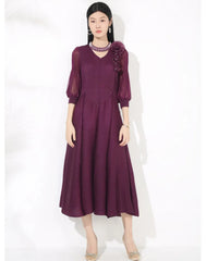 Luxury Pleat Floral Formal Dress