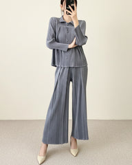 Cozy Pleated 2-Piece Set