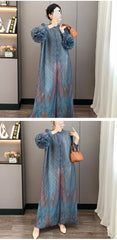 Luxury Ruffle Floral Pleat Dress