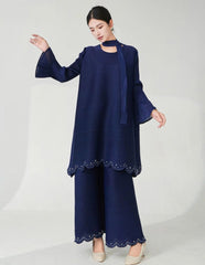 Luxury Pleated Trouser 2-Piece Set