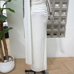 Luxury One-Shoulder Ruched Dress