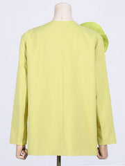 Luxury 3D Flower Blazer