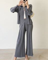 Cozy Pleated 2-Piece Set