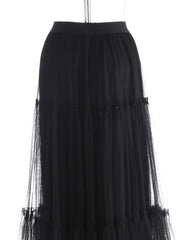 Luxury Beaded Tulle Skirt