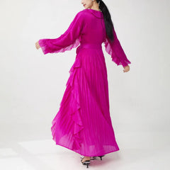 Truly Plissé Chic Ruffle Dress