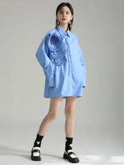 Luxury 3D Flower Blouse