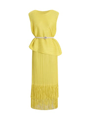 Truly Pleated Tank Top & Skirt
