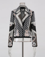 Luxury Pearl Cropped Blazer