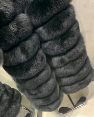 Full-Length Genuine Fox Fur Coat