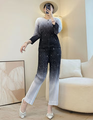 Formal Travel Luxury Plissé Set