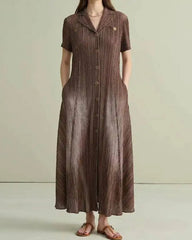 Signature Minimalist Plissé Dress
