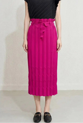 Luxury High-Waisted Pleated Skirt