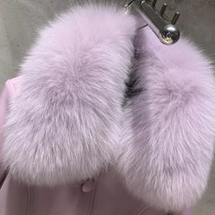 Couture Sheepskin & Fox Fur Jacket