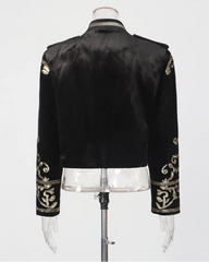 Luxury Velvet Cropped Jacket