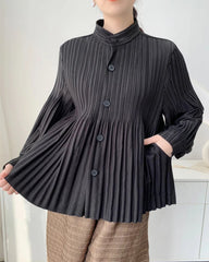 Luxury Pleated Daily Coat